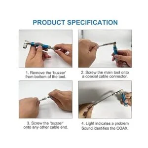 GROWORD Probador de continuidad de bolsillo coaxial_4