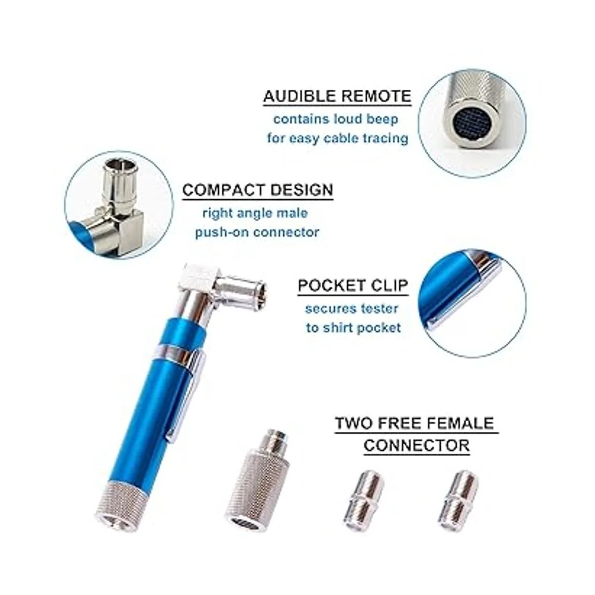 GROWORD Probador de continuidad de bolsillo coaxial_3