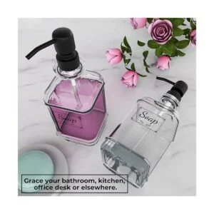 GLADPURE Dispensador de jabón paquete de 2 dispensadores_5