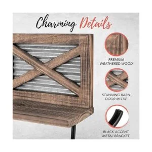 Autumn Alley Soporte de papel higiénico con estante_3