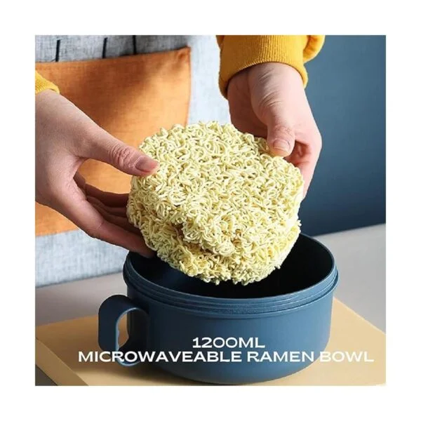 Juego de cuencos de ramen para microondas con tapa olla_4