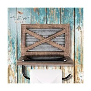 Autumn Alley Soporte de papel higiénico con estante_4