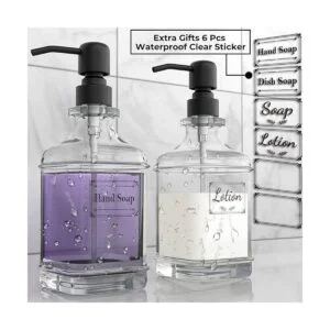 GLADPURE Dispensador de jabón paquete de 2 dispensadores_3