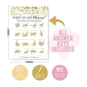 Juego de baby shower dorado de género neutro 2 juegos de_5