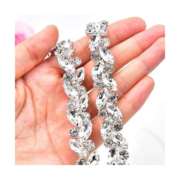 XINMILI Cadena de diamantes de imitación de cristal denso_3
