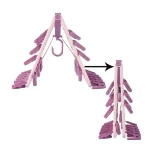 Perchas plegables con 32 pinzas para la ropa ropa_5