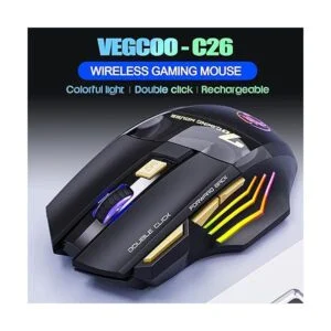 VEGCOO Mouse inalámbrico para juegos C8 mouse recargable_2