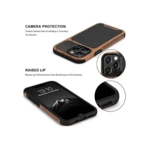 TENDLIN Funda compatible con iPhone 13 Pro Max de grano de_4