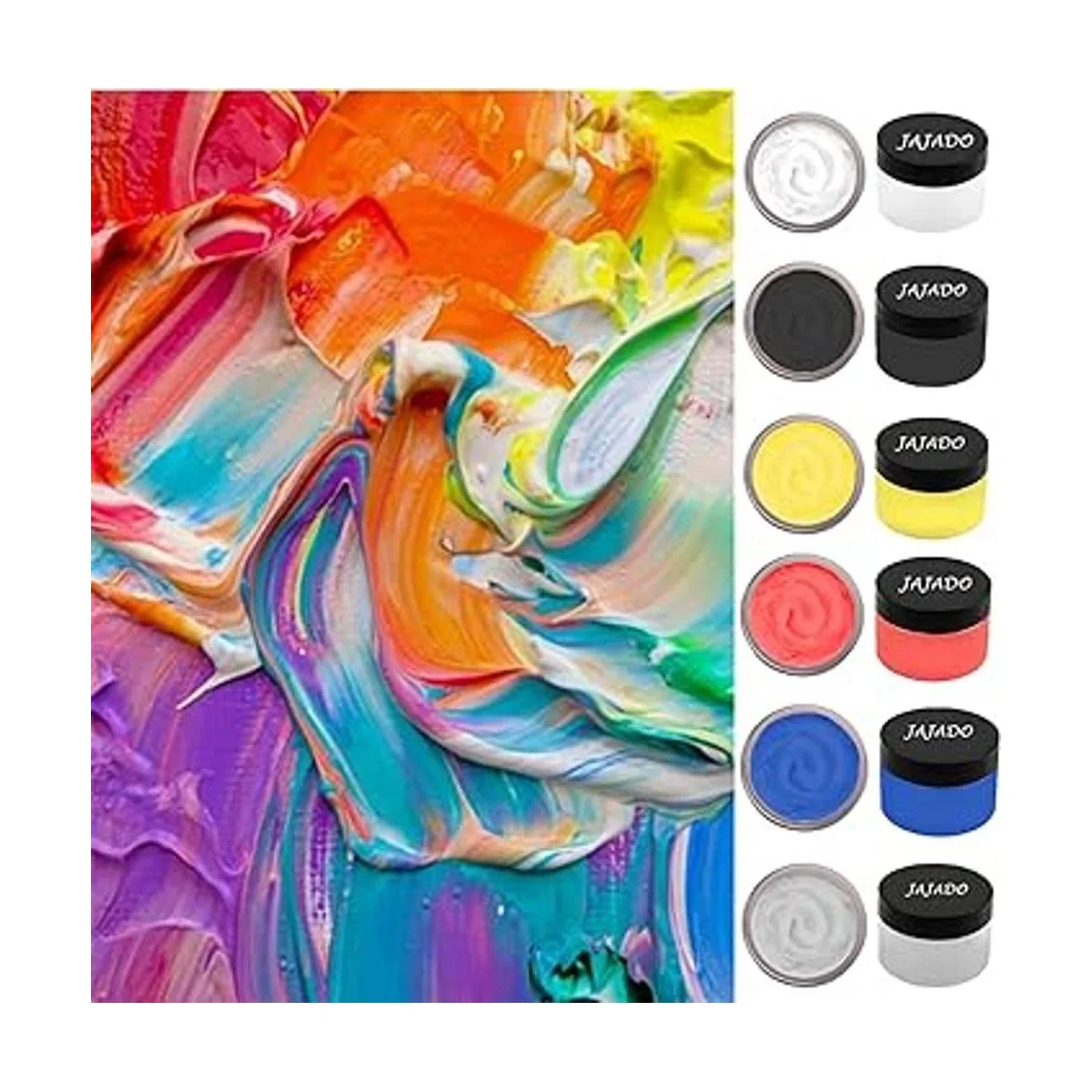 JAJADO Juego de 6 tarros de tinta de pasta de tiza y 6_2