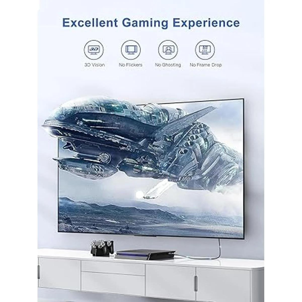 Dockteck Cable HDMI 8K de 10 pies Cables HDMI a HDMI de_4