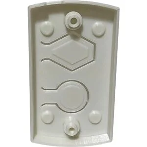 Exact Fit Placa de cubierta blanca de dos botones se_7