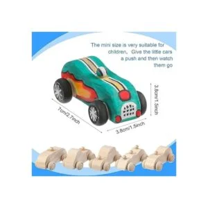 12 piezas de juguetes de madera para coche coches de_2