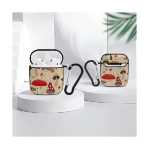 YouTary Funda para Airpods 1 y 2 con diseño de hongos_4