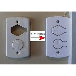 Exact Fit Placa de cubierta blanca de dos botones se_3