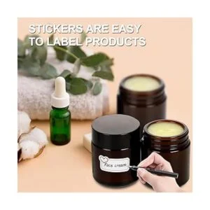 Paquete de 15 tarros de cristal ámbar con tapas_4