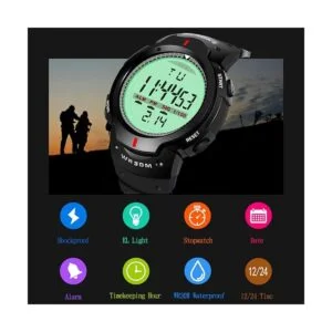 Reloj de pulsera analógico digital para hombre con esfera_3