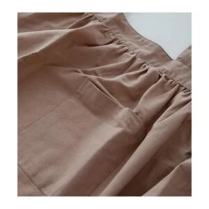 Delantal de lino de algodón estilo japonés impermeable_5