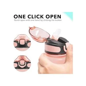 Enerbone Botella de agua de 32 onzas con tiempos para_5