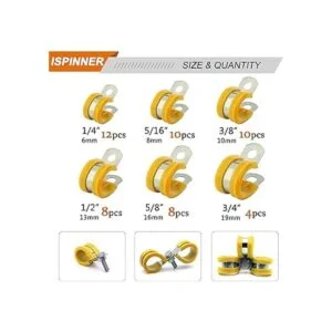 ISPINNER Juego de 52 abrazaderas de cable 304 abrazaderas_2
