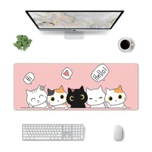 Alfombrilla de ratón para juegos de gatos y gatos tamaño_2