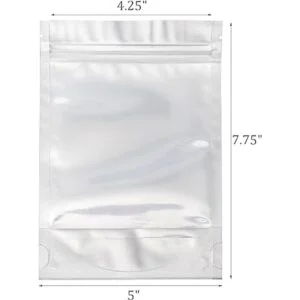 Kingrol 150 bolsas de aluminio de 4.7 x 7.5 in con cierre_3