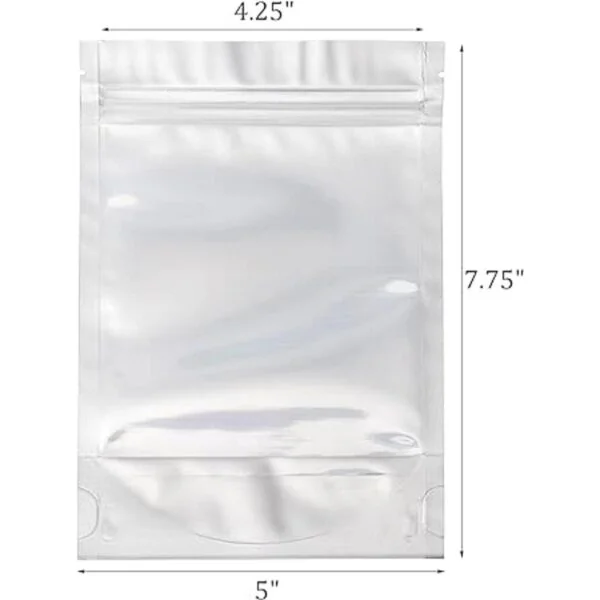 Kingrol 150 bolsas de aluminio de 4.7 x 7.5 in con cierre_3