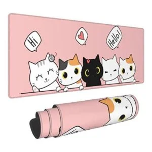 Alfombrilla de ratón para juegos de gatos y gatos tamaño_1