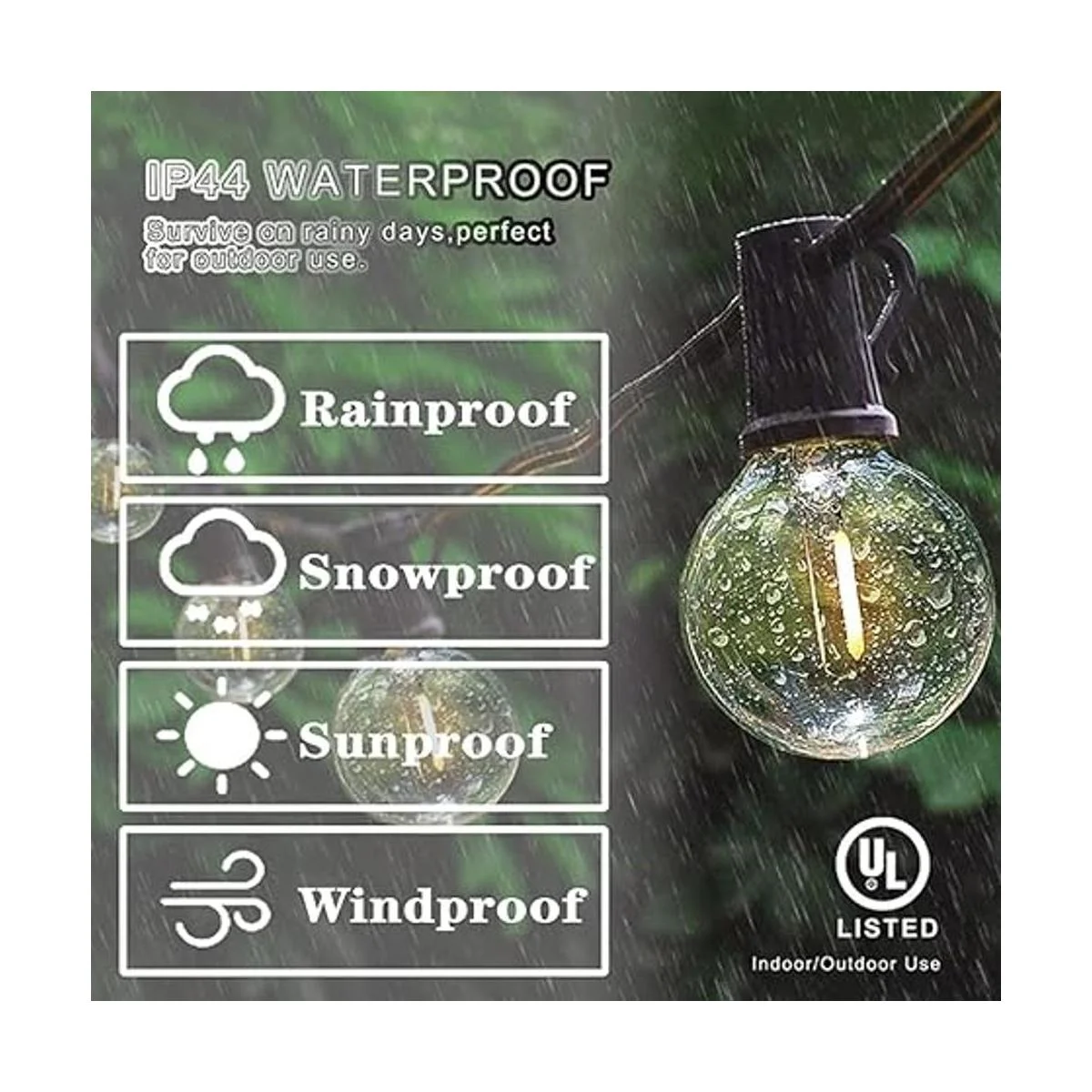 Paquete de 25 bombillas LED de repuesto G40 base de_3