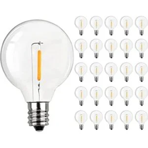 Paquete de 25 bombillas LED de repuesto G40 base de_1