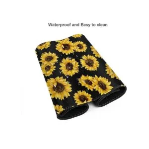Alfombrilla de mouse para juegos de girasol XL bordes_4