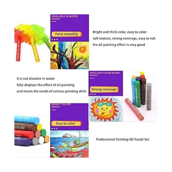 Juego de pastel al óleo pintura profesional pasteles al_5