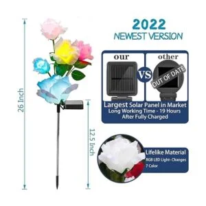 TONULAX Luces solares de jardín La última versión de_3