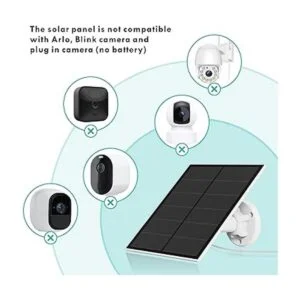 Panel solar de 5 W para cámara de seguridad inalámbrica_3