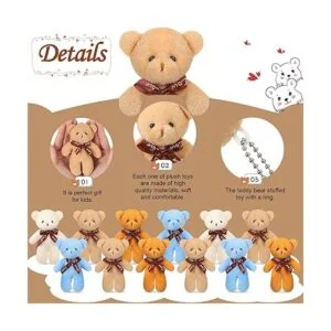 24 piezas de mini oso de peluche de 4.7 pulgadas oso_3