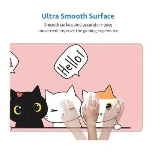Alfombrilla de ratón para juegos de gatos y gatos tamaño_5