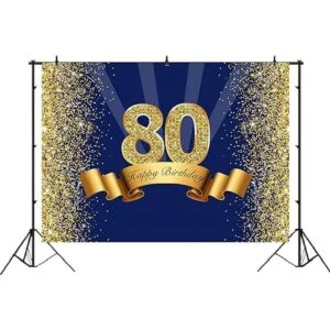 Lofaris Fondo para fotografía de 80 cumpleaños color_2