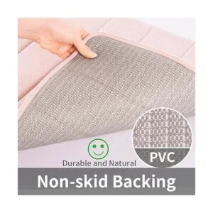 ROSMARUS Tapete de baño de espuma viscoelástica de 17 x 24_4