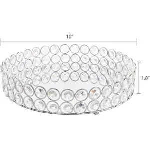 Hedume Bandeja de tocador de cristal espejado bandeja de_4