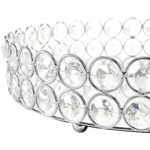 Hedume Bandeja de tocador de cristal espejado bandeja de_3