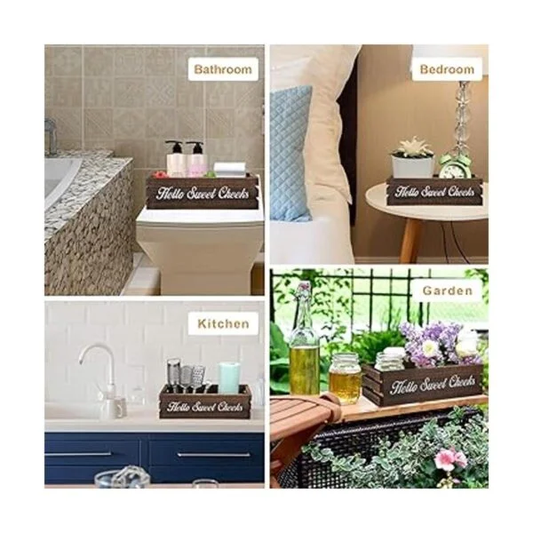 VOOWO Divertida caja de decoración de baño decoración de_6