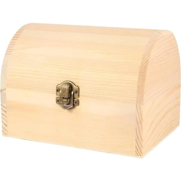 Hemoton Caja de madera para manualidades de madera sin_4