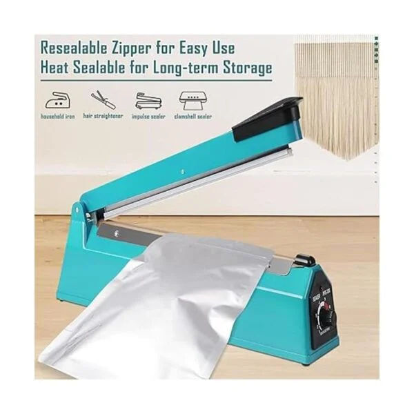 Paquete de 50 bolsas de Mylar extra gruesas de 9.4 mil 7_4