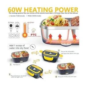 Fiambrera eléctrica calentador de alimentos de 60 W_6