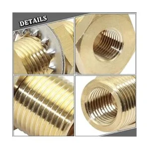 CheeMuii 4 piezas de mamparo de latón de montaje de_6