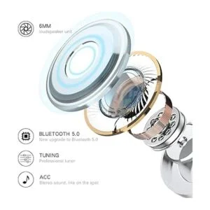 Auriculares inalámbricos rosados auriculares Bluetooth_3