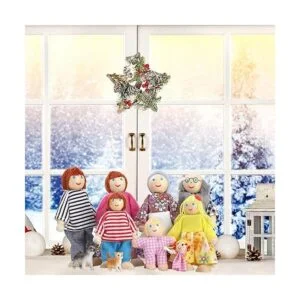 Juego de 10 piezas de madera para casa de muñecas juego_6