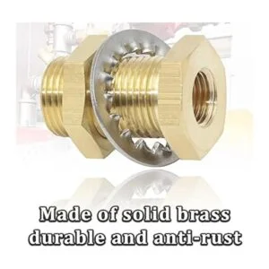 CheeMuii 4 piezas de mamparo de latón de montaje de_4