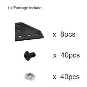 8 juegos de perfiles de aluminio de extrusión 2020 de_2