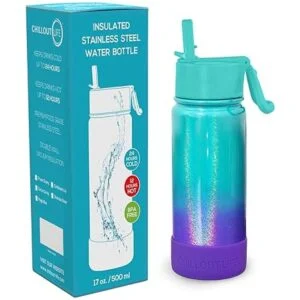 CHILLOUT LIFE Botella de agua aislada de 17 onzas con tapa_2