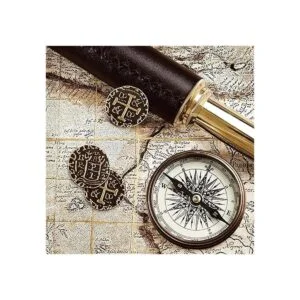 Monedas piratas de metal Juego de monedas de tesoro de_5